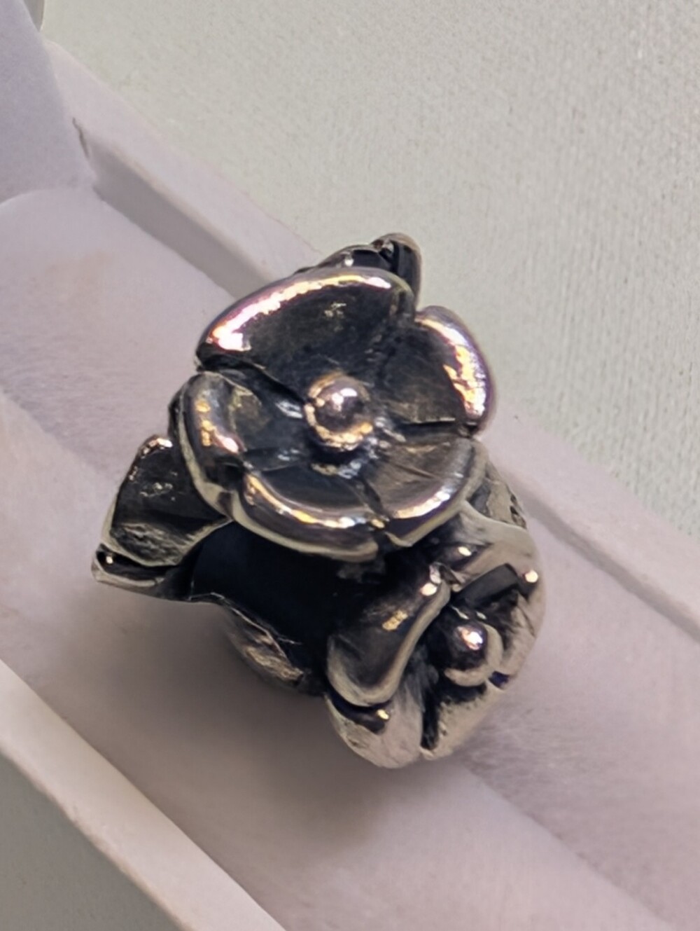 Retired Forget Me Not Sterling Silver Trollbead